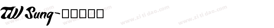 TW Sung字体转换